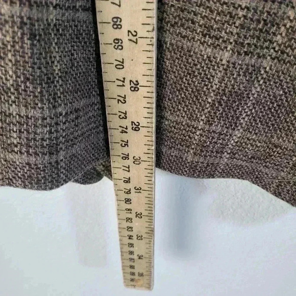 NWT Joe Joseph Abboud Sz L Wool Blend Brown 2 Button Blazer Elbow Patches - Picture 9 of 9